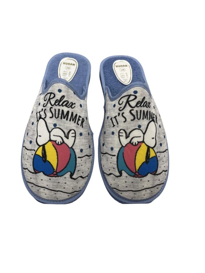 Zapatilla Snoopy Azul Vaquero