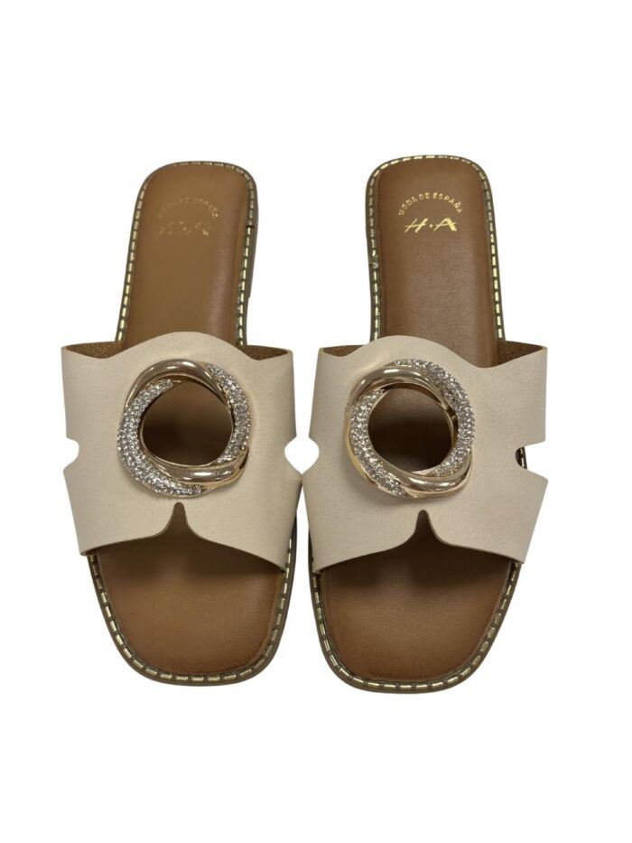 Sandalia Corona Beige