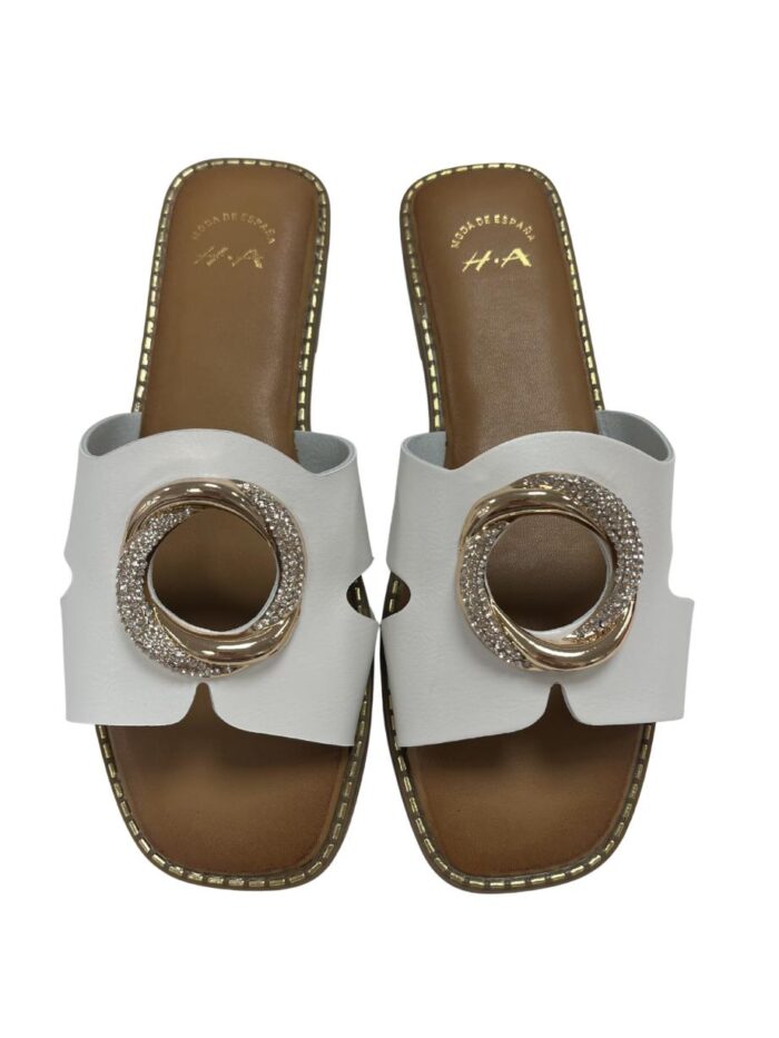 Sandalia Corona Blanco