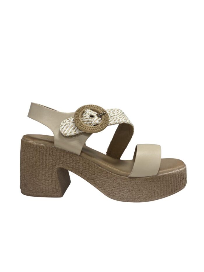 Sandalia Paula Beige