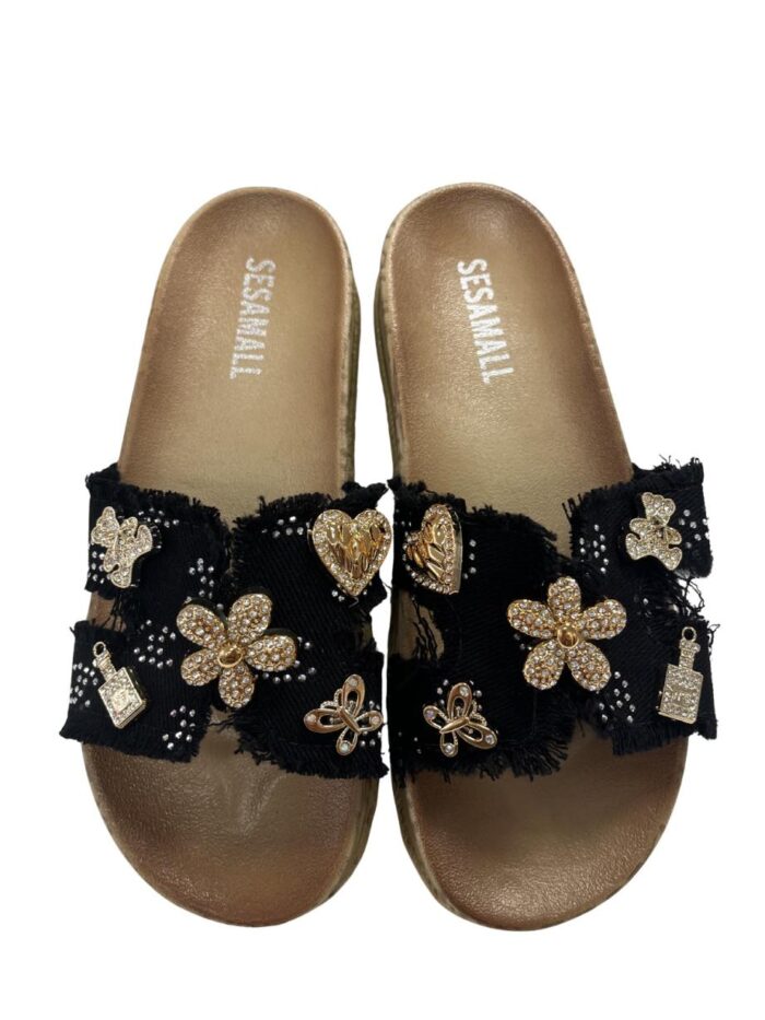 Sandalia Diamante Negro