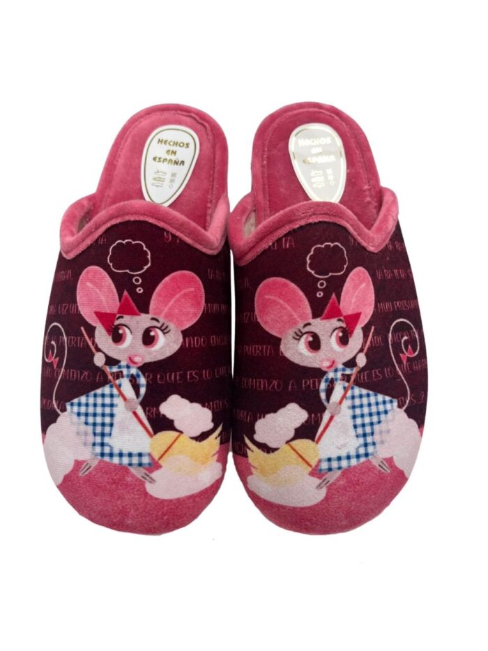 Zapatilla Ratona Fucsia